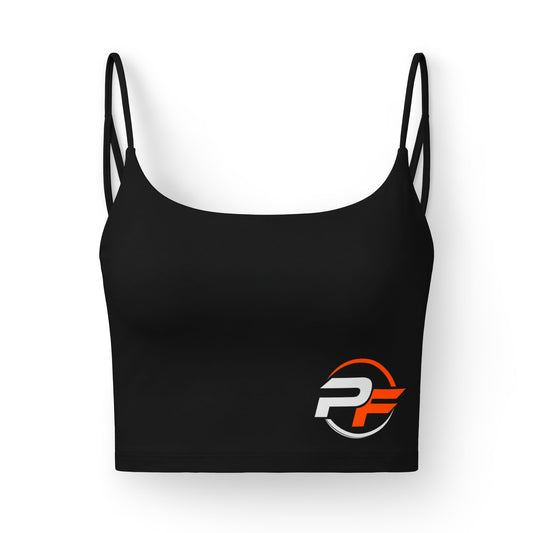 Luxe Sports Bra — Prime Fuel Logo Racerback Crop