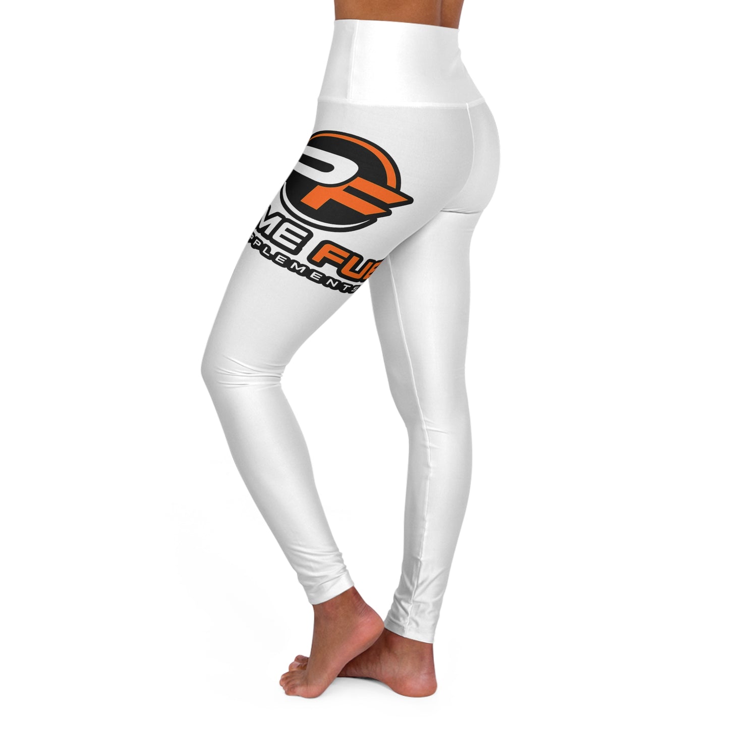 High-Waist Fitness Leggings with Prime Fuel Logo — Yoga & Gym Activewear